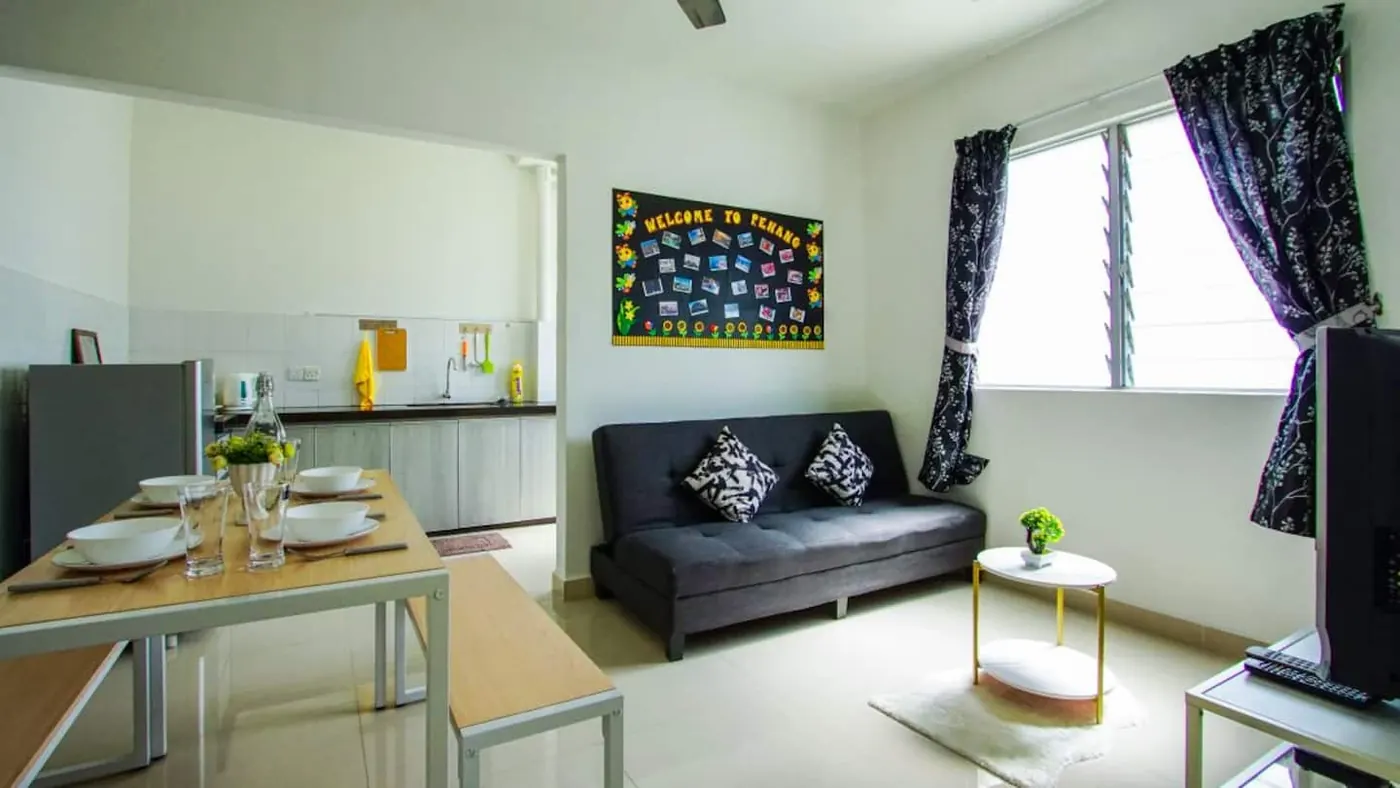 Inside Comfy Home, Gurney Drive, one of the Pinang Keys apartments in Penang.