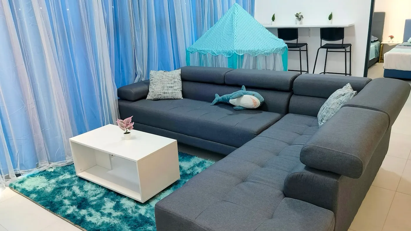 Inside Ocean Home, one of the Pinang Keys apartments in Penang.